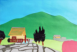 高麗川・水車小屋：「コスモス」